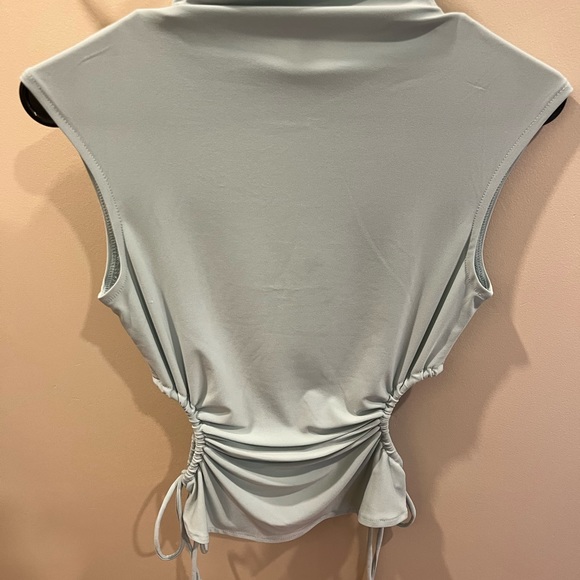 Light Blue Open Sides Open Edit Top - Picture 1 of 3
